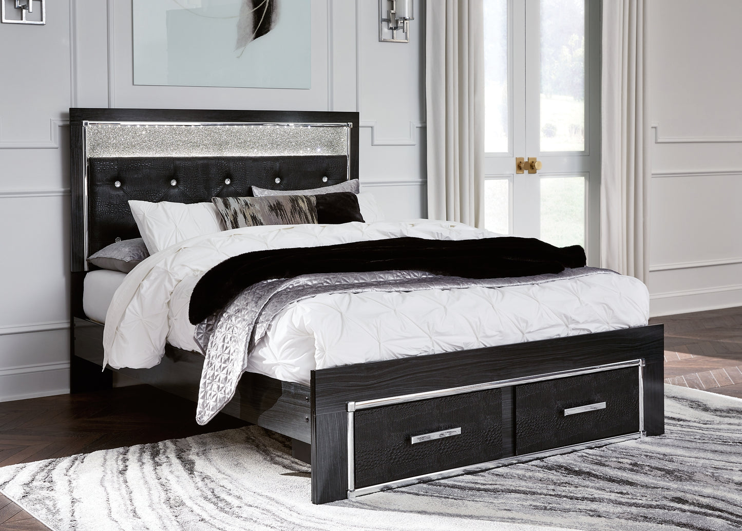 Kaydell  Upholstered Panel Storage Bed