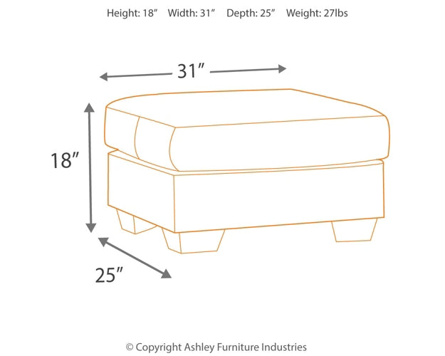 Ashley Express - Darcy Ottoman