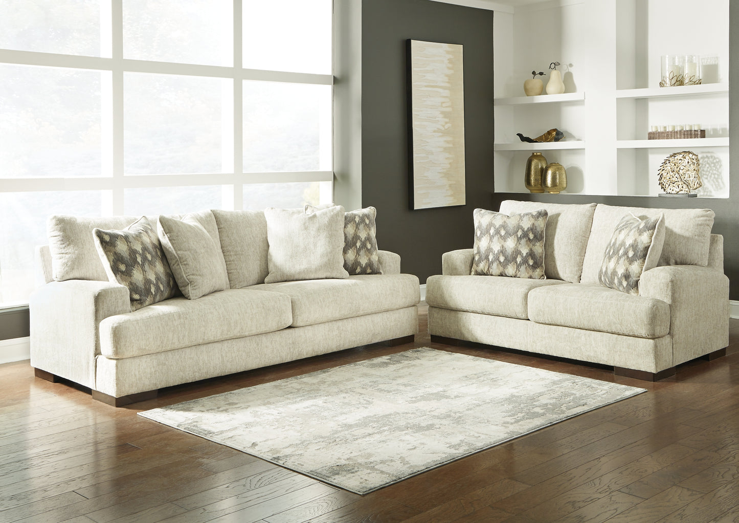 Caretti Sofa, Loveseat, Chair and Ottoman