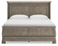 Lexorne King Sleigh Bed with Mirrored Dresser and Nightstand